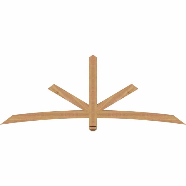Ekena Millwork Alberta Smooth Timber Gable Bracket, Western Red Cedar, 84"W x 31"H x 3 1/2"D x 3 1/2"F, 9/12 Pitch GBW084X31X0404ALB00SWR - main